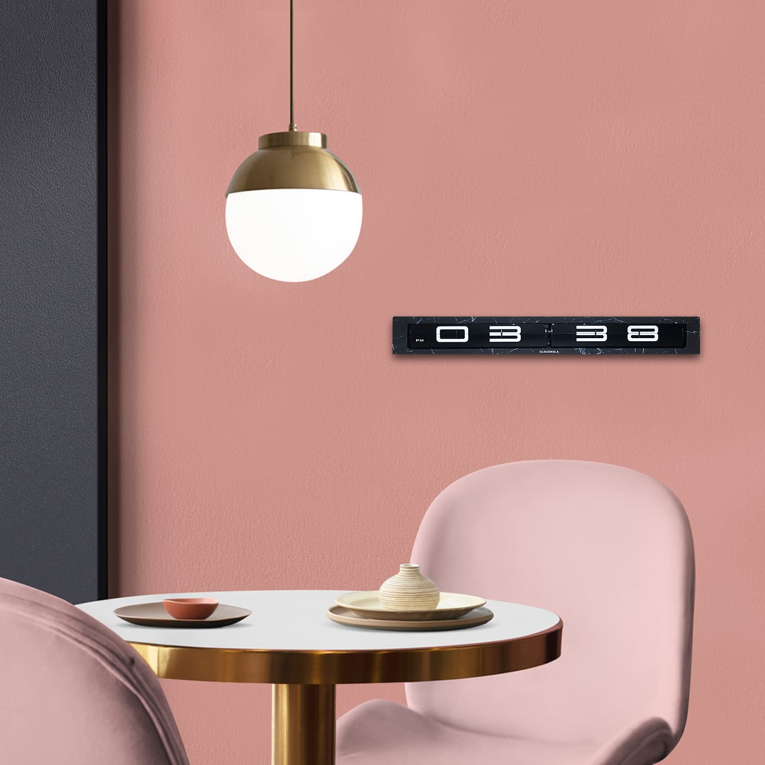 Amazon.com: Cloudnola Timeline Metal Wall and Tabletop Flip Clock